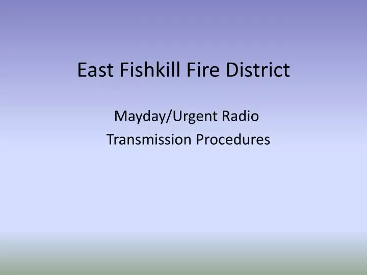 east fishkill fire district