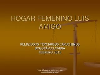 hogar femenino luis amigo