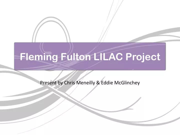 fleming fulton lilac project