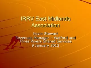 IRRV East Midlands Association