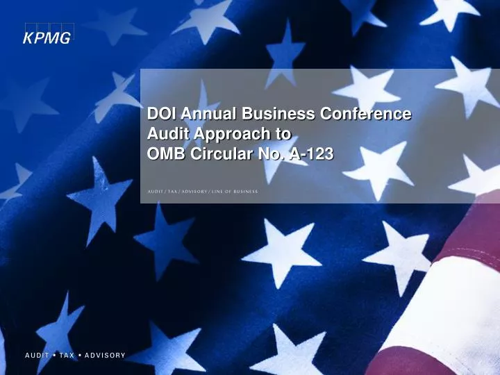 doi annual business conference audit approach to omb circular no a 123