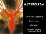 METABOLISM - slide 1