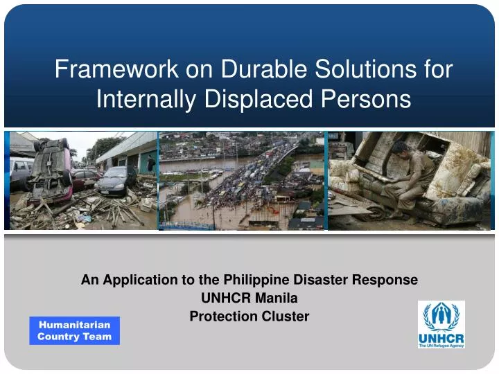 framework on durable solutions for internally displaced persons