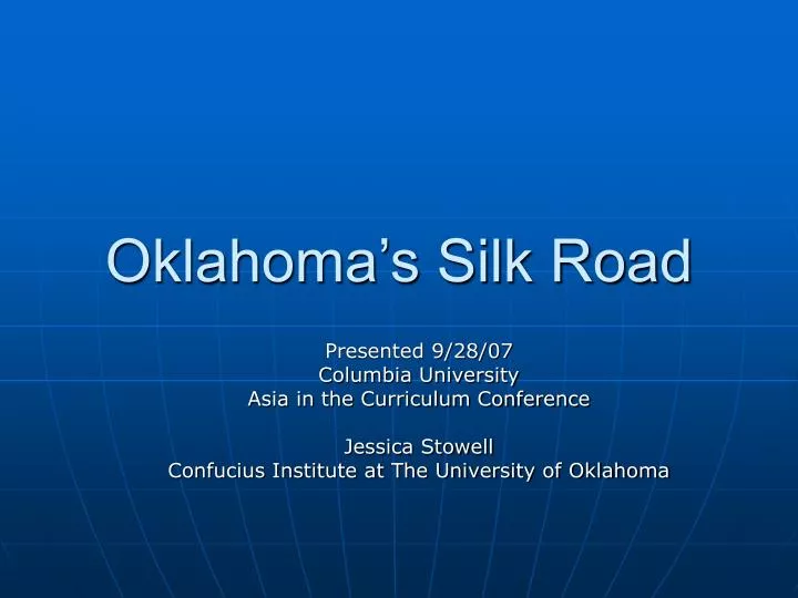 oklahoma s silk road