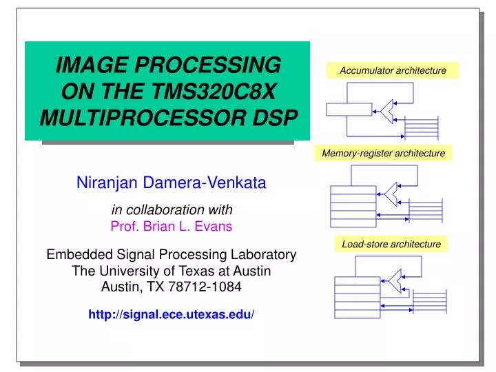 image processing on the tms320c8x multiprocessor dsp