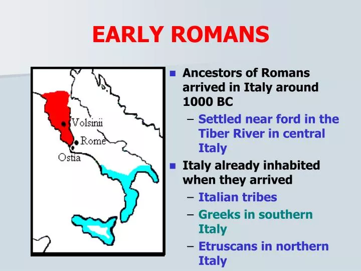 early romans