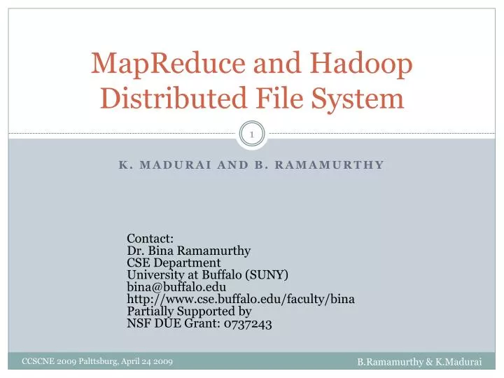 mapreduce and hadoop distributed file system