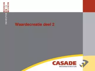 waardecreatie deel 2