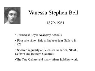 Vanessa Stephen Bell