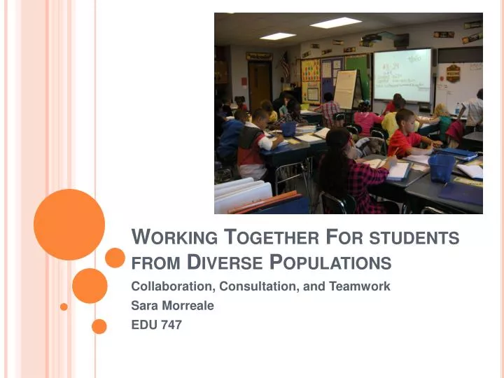 working together for students from diverse populations