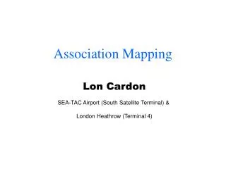 Association Mapping