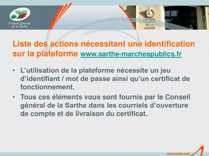 liste des actions n cessitant une identification sur la plateforme www sarthe marchespublics fr
