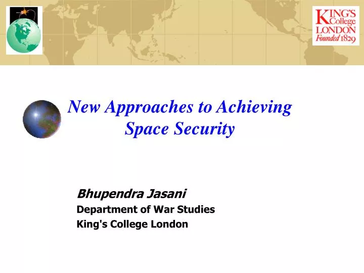 new approaches to achieving space security