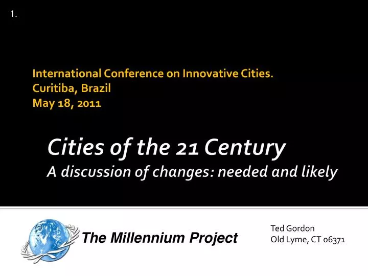 international conference on innovative cities curitiba brazil may 18 2011