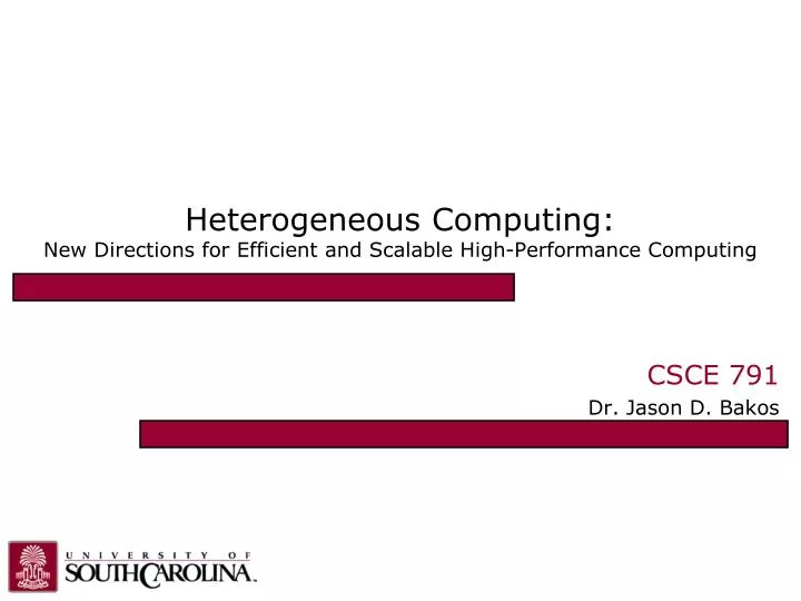 heterogeneous computing new directions for efficient and scalable high performance computing