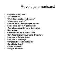 Revoluţia americană