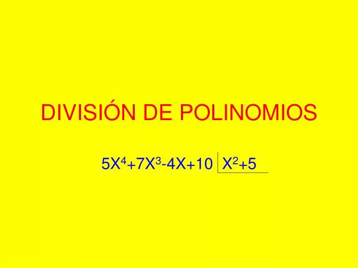 divisi n de polinomios