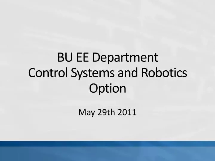 bu ee department control systems and robotics option
