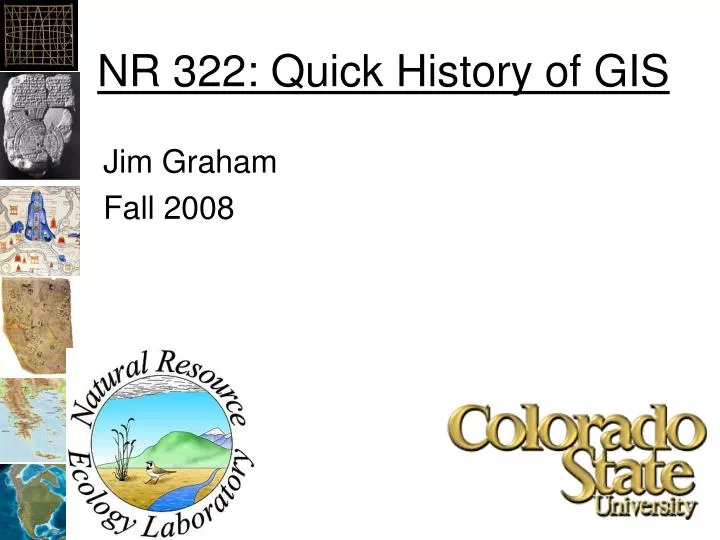 nr 322 quick history of gis