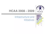 Industry Standards Through HCAA Initiatives: 2008-2009 Overview - slide 1