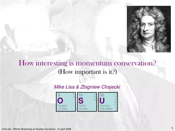 how interesting is momentum conservation how important is it