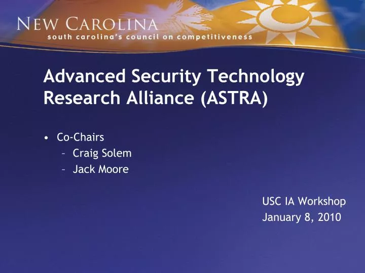 advanced security technology research alliance astra