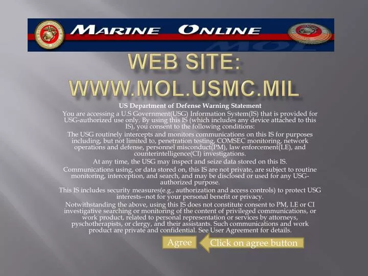web site www mol usmc mil
