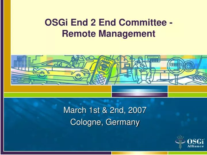 osgi end 2 end committee remote management