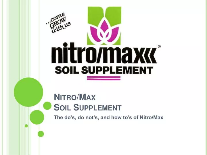 nitro max soil supplement