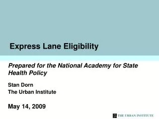 Express Lane Eligibility