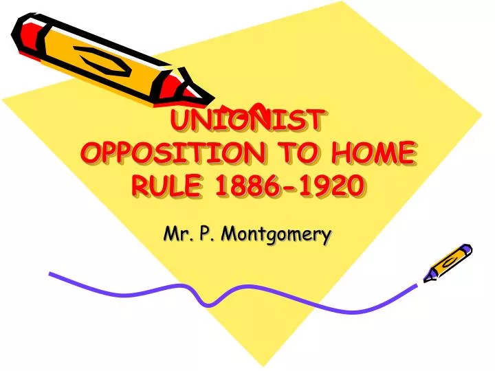 unionist opposition to home rule 1886 1920