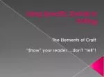 Using Specific Details in Writing - slide 1