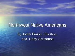 Northwest Native Americans