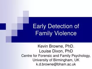 Definition of Family Violence?