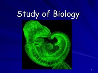 Study of Biology