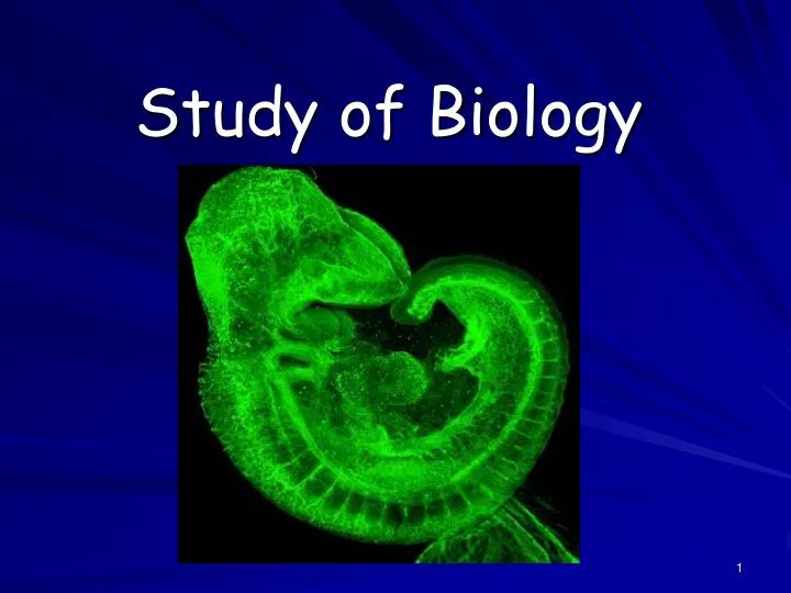 study of biology