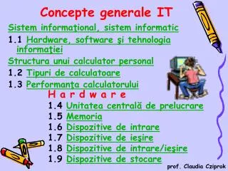 Concepte generale IT