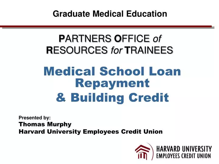 presented by thomas murphy harvard university employees credit union