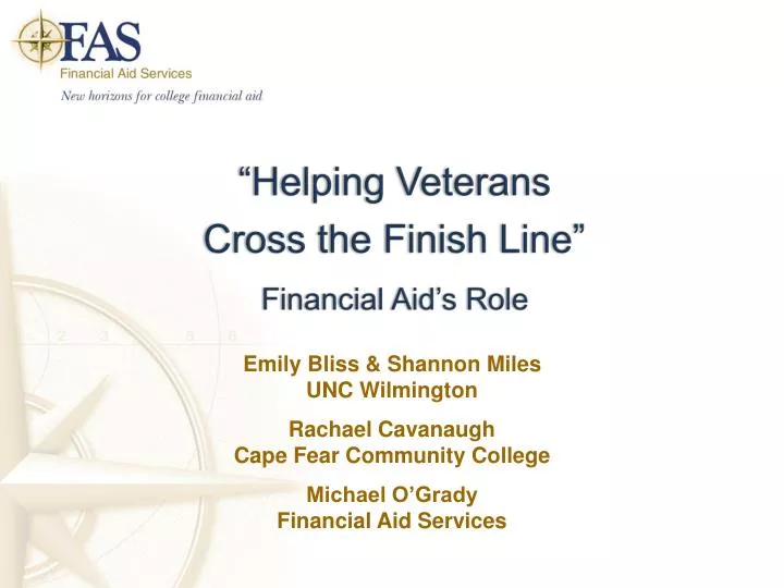 helping veterans cross the finish line financial aid s role