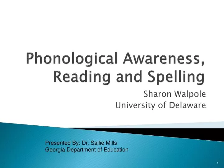 phonological awareness reading and spelling