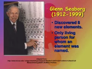 Glenn Seaborg (1912-1999)