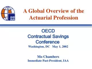 A Global Overview of the Actuarial Profession