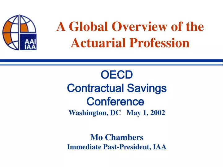 a global overview of the actuarial profession