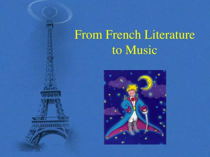 from french literature to music