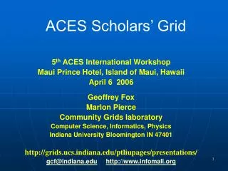 ACES Scholars’ Grid