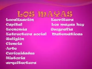 los mayas