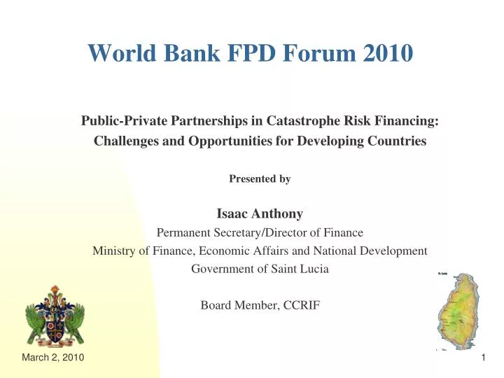 world bank fpd forum 2010