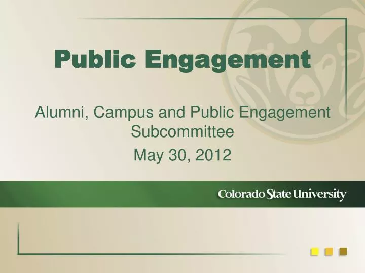 public engagement