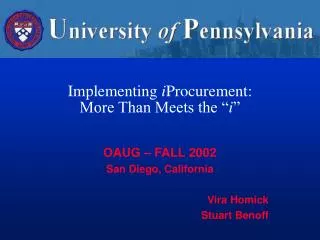 Implementing i Procurement: More Than Meets the “ i ”