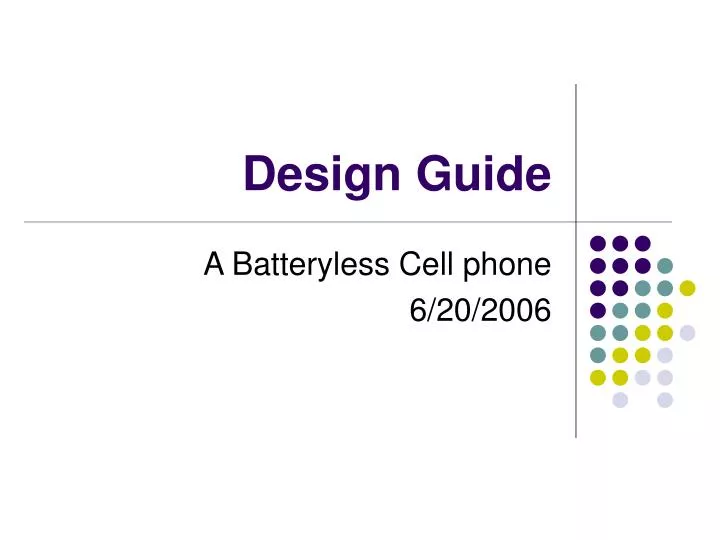 design guide